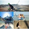 Ulanzi MT-58 anglies pluošto monopodas / selfie lazda 120 cm, skirta GoPro, DJI, Insta360