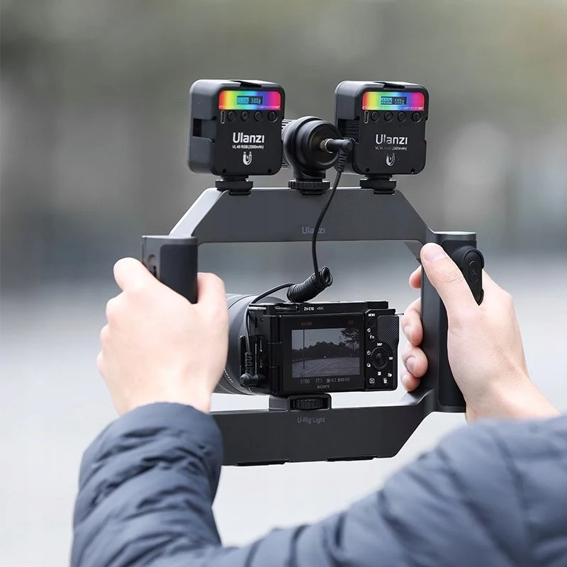 Ulanzi U-Rig LED Light Grip su Power Bank ir Nuotolinio Valdymo Pulteliu