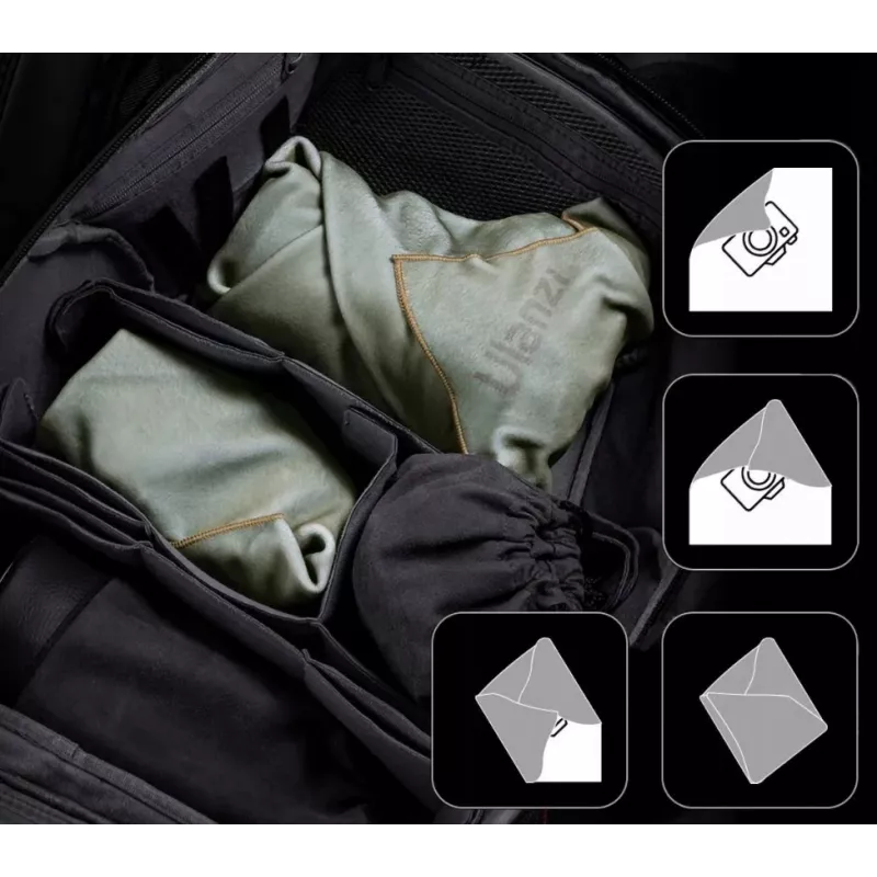 Ulanzi CM009 Universal Camera Lens Pouch / Case / Storage Bag – Black, EVA Hard Shell, Shockproof, Dustproof, Splash-proof