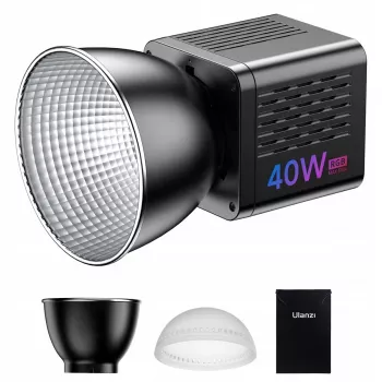 Ulanzi L024 40W RGB Bi-Color LED Video Light su 1/4 inch-20 laikikliu, 2500-6500K, CRI/TLCI >95