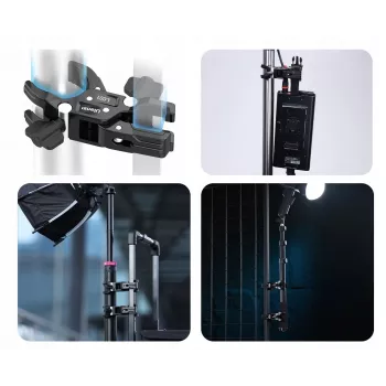 Ulanzi LC01 Double Ball Head Magic Arm rinkinys su 2x Super Clamp