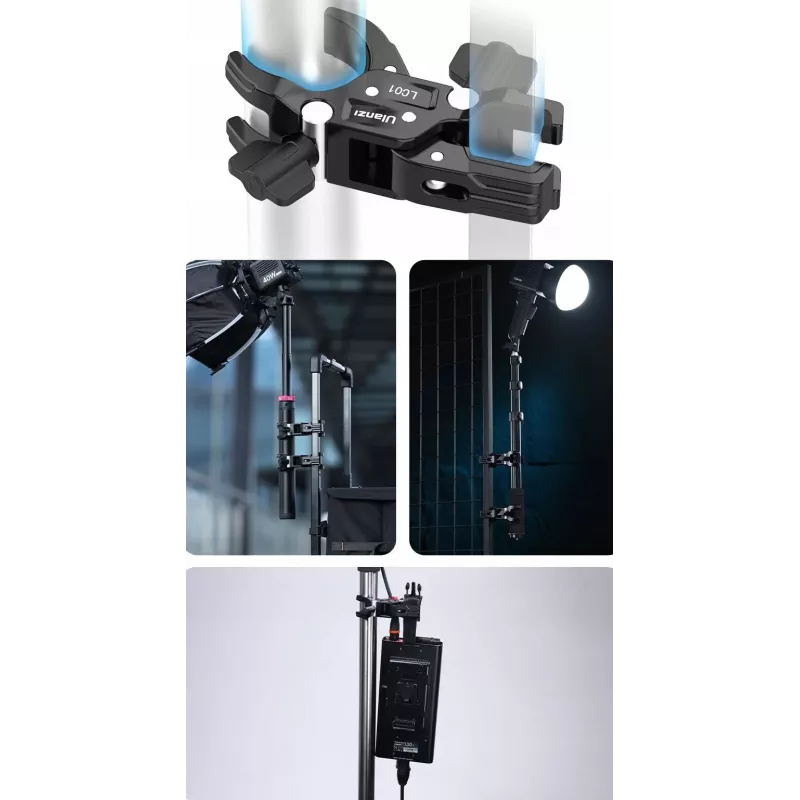 Ulanzi LC01 Double Ball Head Magic Arm rinkinys su 2x Super Clamp