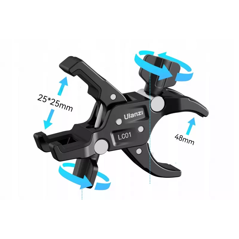 Ulanzi LC01 Double Ball Head Magic Arm rinkinys su 2x Super Clamp