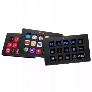 Ulanzi Stream Deck D200 Konsola – 15 programuojamų klavišų, 3 sukikliai, RGB apšvietimas, USB-C, mechaniniai karštai keičiami jungikliai