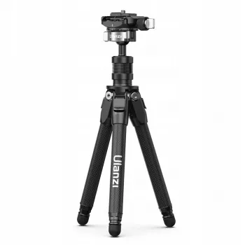 ULANZI TT35 Anglies Pluošto Mini Trikojis 28cm su Rutuline Galvute, 1/4 colio Sraigtu, Arca-Swiss Plokštele, DSLR/Veidrodiniams/Veiksmo Kameroms/Smartfonams, Juodas