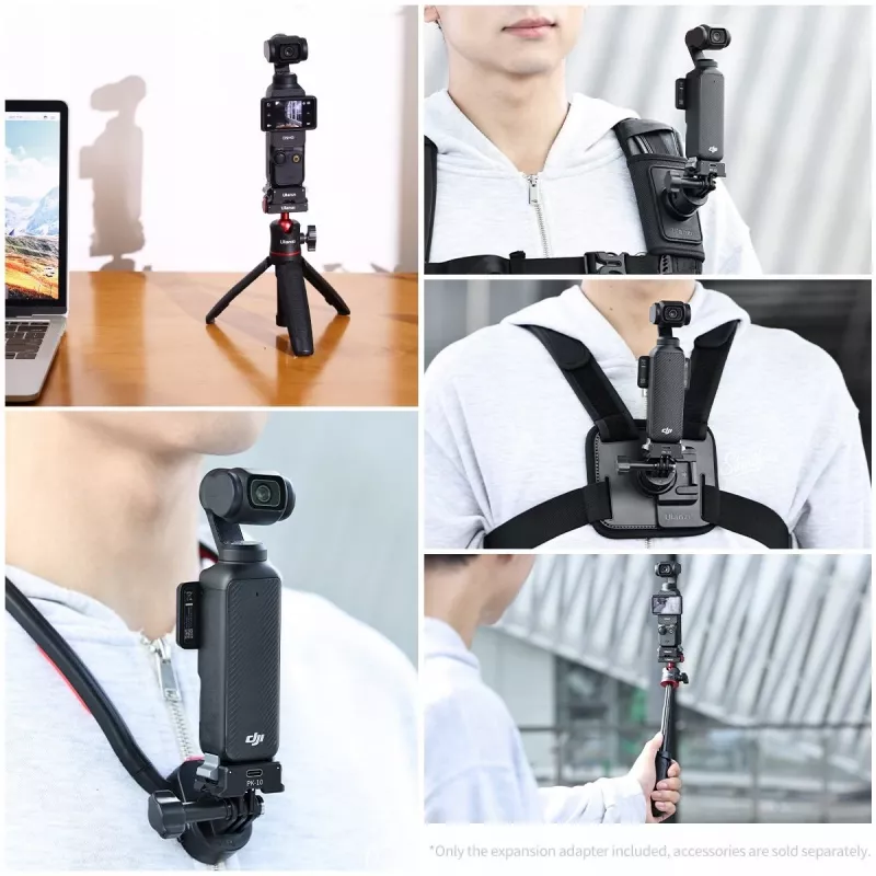 Ulanzi PK-10 Adapter for DJI Osmo Pocket 3 - 1/4 inch Arca-Swiss GoPro Mount