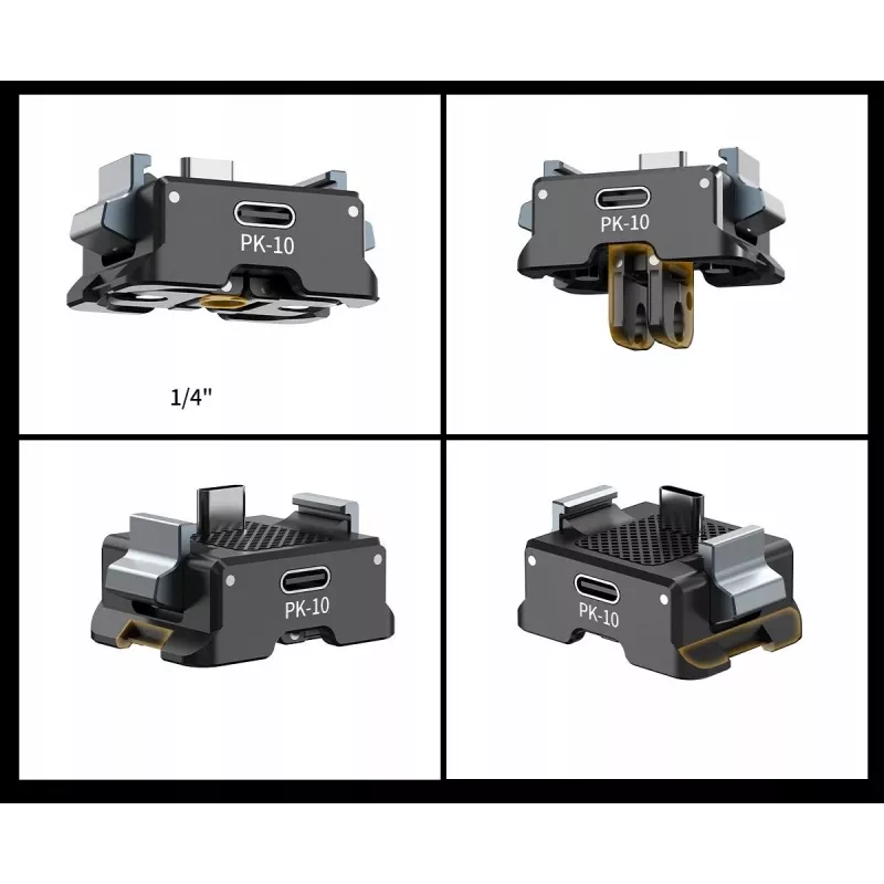 Ulanzi PK-10 Adapter for DJI Osmo Pocket 3 - 1/4 inch Arca-Swiss GoPro Mount
