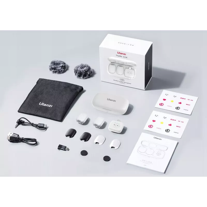 Ulanzi A30 Tiny belaidis garso perdavimo rinkinys - USB-C, baltas