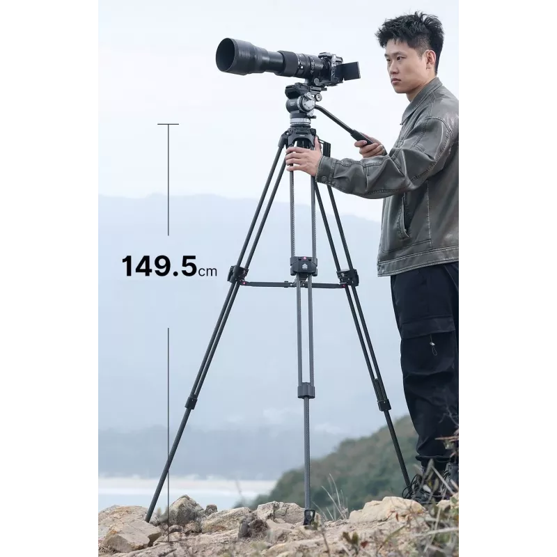 ULANZI T047 Professional Video Tripod System 25kg Load 149.5cm Height 75mm Bowl