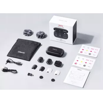 Ulanzi A30 Tiny belaidis garso perdavimo rinkinys - USB-C, juoda