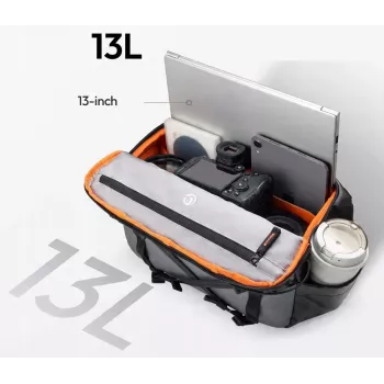 ULANZI SU02 Sling Crossbody Camera Bag for Mirrorless Camera, Drone, Action Camera - Black