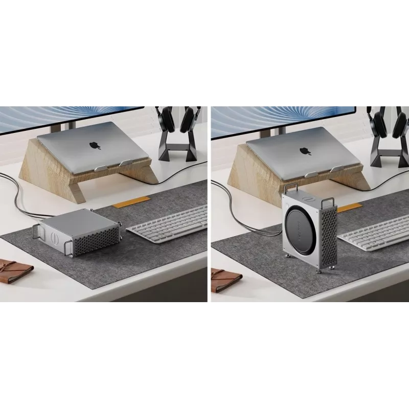 Ulanzi QT01 Docking Station, skirta Mac Mini, Space Gray