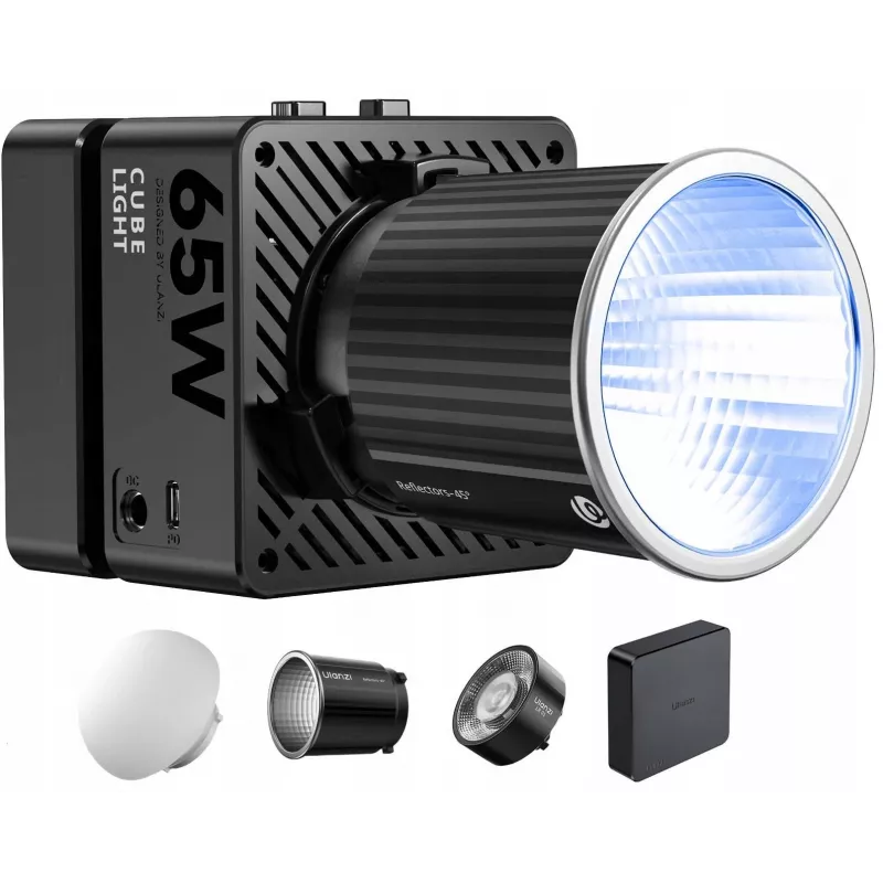 Ulanzi EC65 65W COB LED vaizdo šviesa su Bowens laikikliu, 2700K-6500K, CRI≥95, TLCI≥96, Bluetooth valdymu