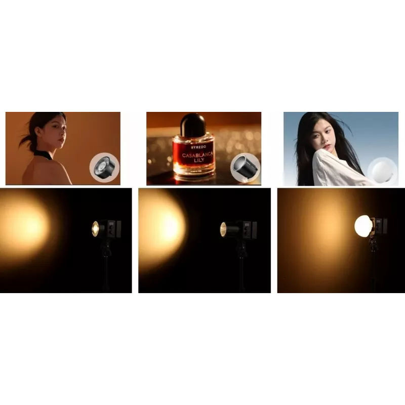Ulanzi EC65 65W COB LED vaizdo šviesa su Bowens laikikliu, 2700K-6500K, CRI≥95, TLCI≥96, Bluetooth valdymu