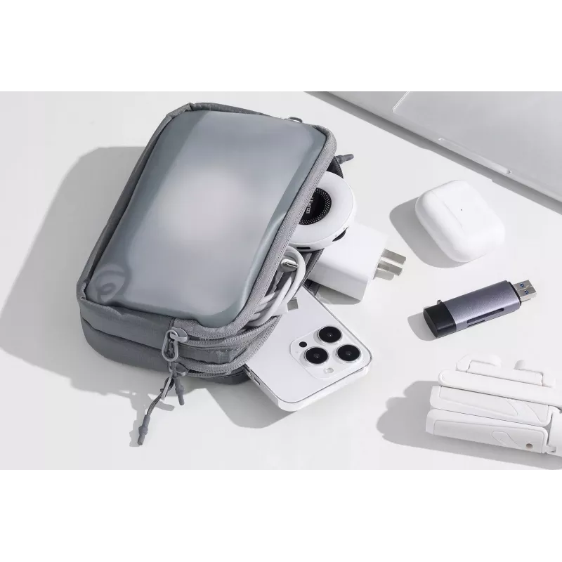 ULANZI BP15 Travel Case for Accessories, Batteries, Cables, Cards, Phone - Medium Size - Black