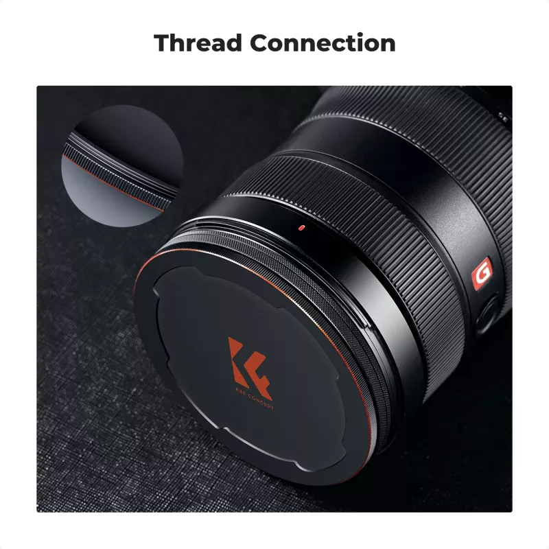 K&F Concept M-Cap magnetinis objektyvo dangtelis 95mm juodas