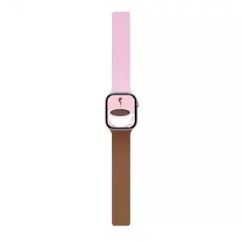 Moft Snap Duo Apple Watch dirželis Pink/Brownie
