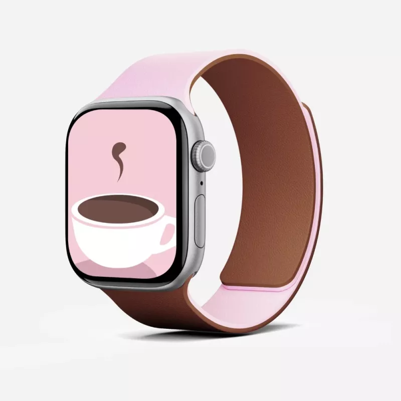 Moft Snap Duo Apple Watch dirželis Pink/Brownie