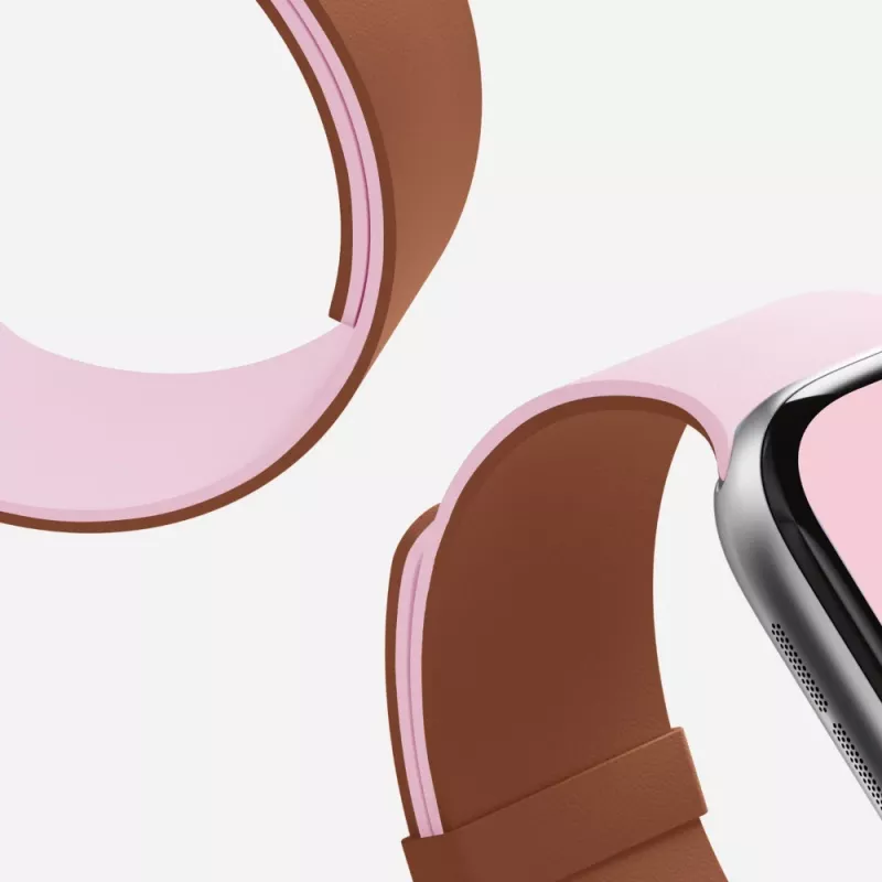 Moft Snap Duo Apple Watch dirželis Pink/Brownie