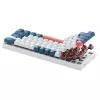 Machenike K500-B61 Wired Mechanical Gaming Keyboard, 61-Key, Red Switch, White-Blue