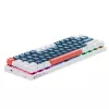 Machenike K500-B61 Wired Mechanical Gaming Keyboard, 61-Key Compact, Brown Switches, RGB Backlight, Blue-White
