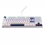 Machenike K500B-B87 Wired Mechanical Gaming Keyboard, 87-Key TKL, Red Switch, RGB Backlight, White