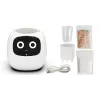 PlantsIO IVY White hidroponinė išmani sodo sistema su pilno spektro LED auginimo lempomis, 4 augalų kapsulėmis, automatiniu laistymu ir programėlės valdymu