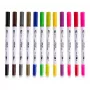 LOKLiK Dual Tip Brush Pens - 12 spalvų