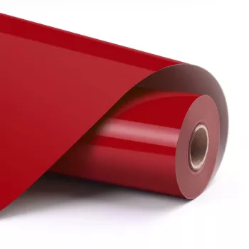LOKLIK Basic Heat Transfer Vinyl - Red - 30.5 x 180 cm (12 inch x 6 inch)
