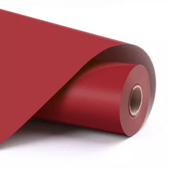 LOKLIK Permanent Adhesive Vinyl Film Matte Red 30.5 x 180 cm (12 inch x 6 inch)