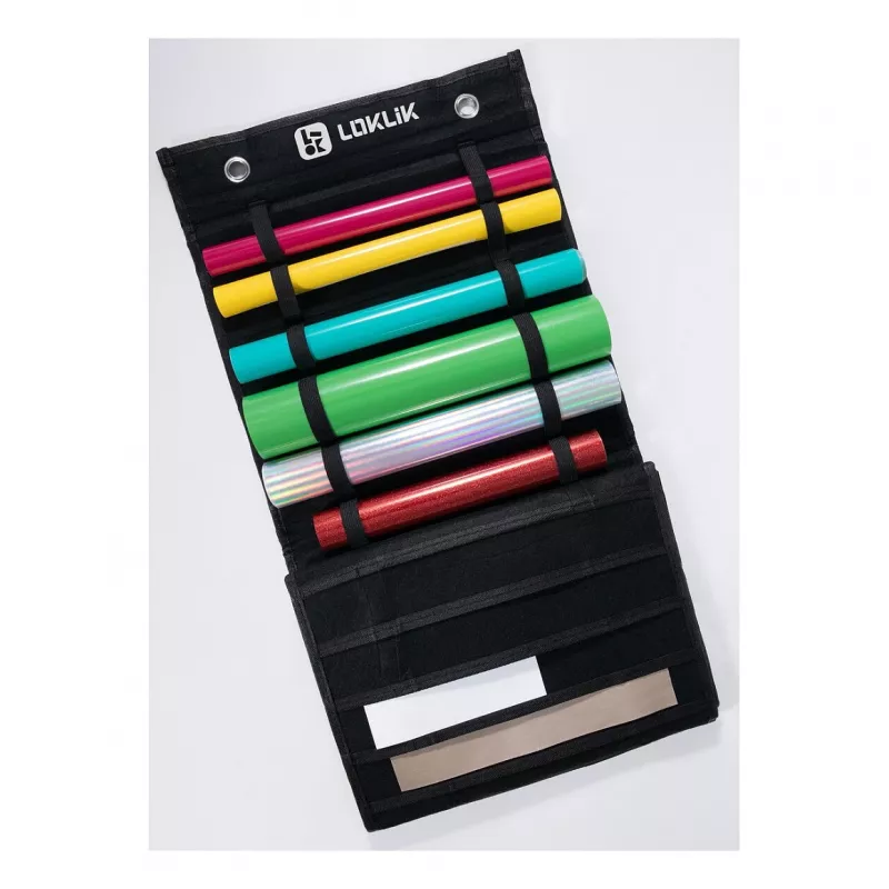 LOKLIK Vinyl Roll Holder – Sieninis laikiklis 24 ritiniams, juodas