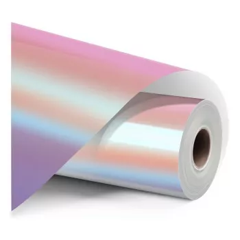 LOKLIK Permanent Adhesive Vinyl Film Holographic - Pink - 30.5 x 90 cm