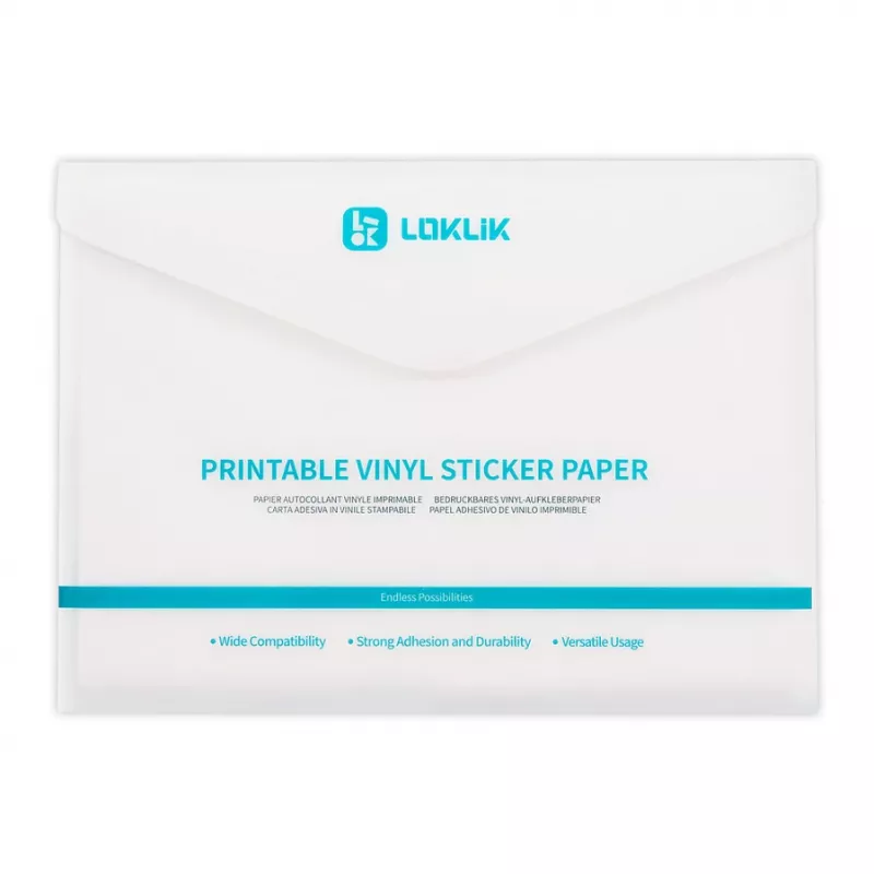 LOKLIK EUROPE LOKLiK Printable Vinyl Sticker Paper Matte A4 - 20-Pack