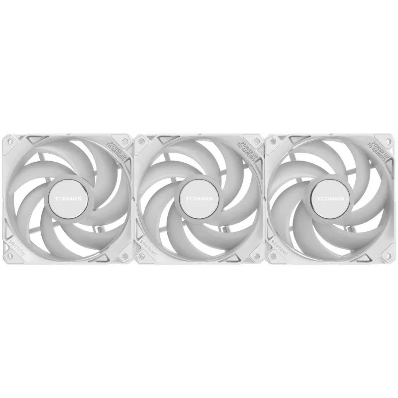 TCOMAS FA200 White Triple Pack 3x120mm Case Fan