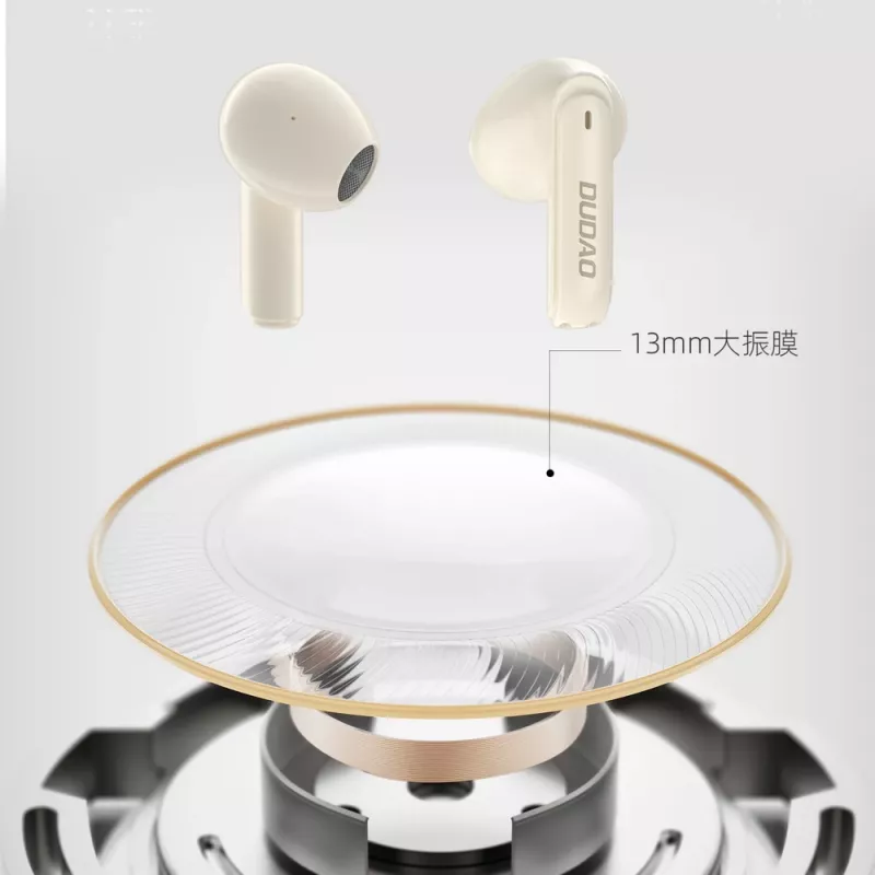 DUDAO U18Pro True Wireless Stereo Earbuds Bluetooth 5.3 - Smėlio spalvos