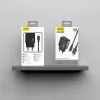 Dudao A23TEU 12W USB-A sieninis įkroviklis su 1m USB-A į USB-C kabeliu, juodas