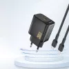 DUDAO A27PEU GaN 30W USB-C įkroviklis juodas