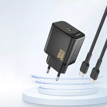 DUDAO A27PEU GaN 30W USB-C įkroviklis juodas