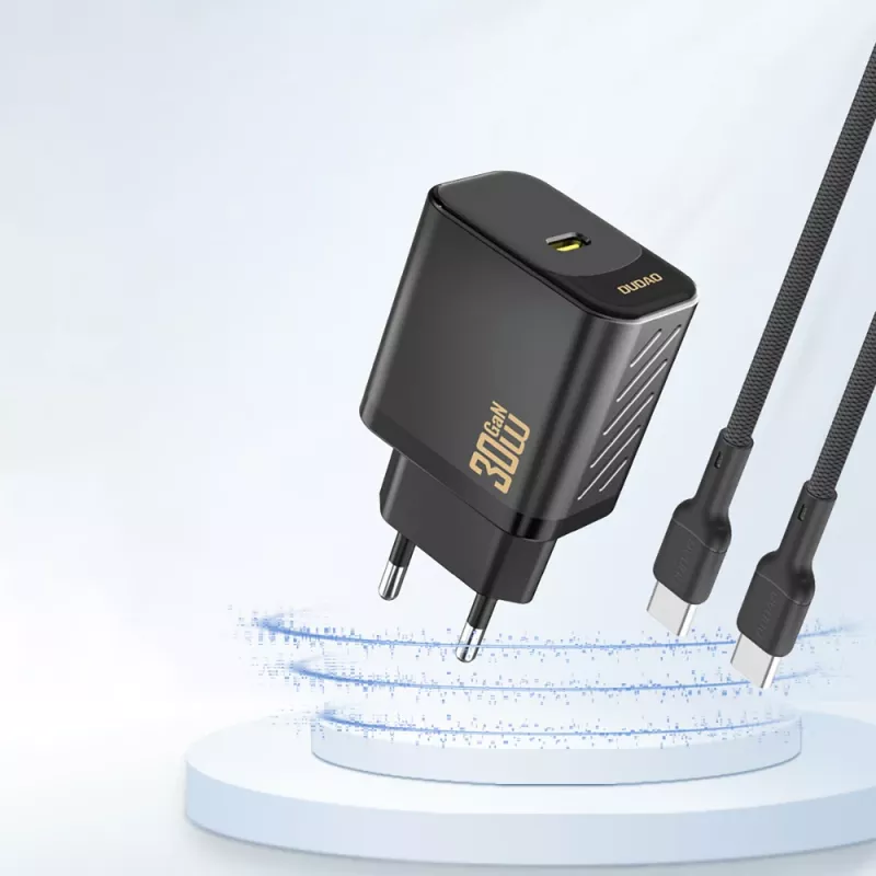 DUDAO A27PEU GaN 30W USB-C įkroviklis juodas