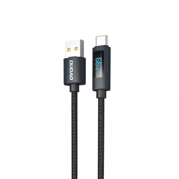 Dudao L7T USB-A į USB-C laidas 66W 1m Juodas