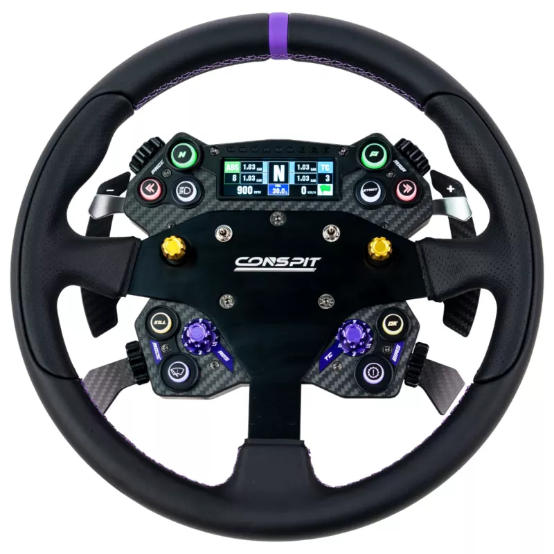 CONSPIT RX320 Round Steering Wheel - 320mm Alcantara