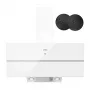 ISEASY TV1390D4-CC-I2 Sieninis Gartraukis 90cm 750m³/h Nerūdijantis Plienas Juodas Stiklas