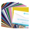 LOKLIK Plotter Foil Material Bundle (A4) - 10 lakštų mišri lipni ir termo perdavimo vinilo plėvelė