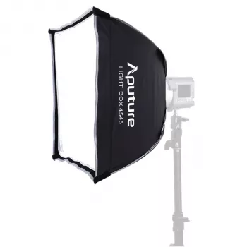 Amaran Light Box 45x45 – Square Softbox su Bowens Mount, Dviguba Difuzija, Audinių Tinkleliu ir Nešimo Dėklu