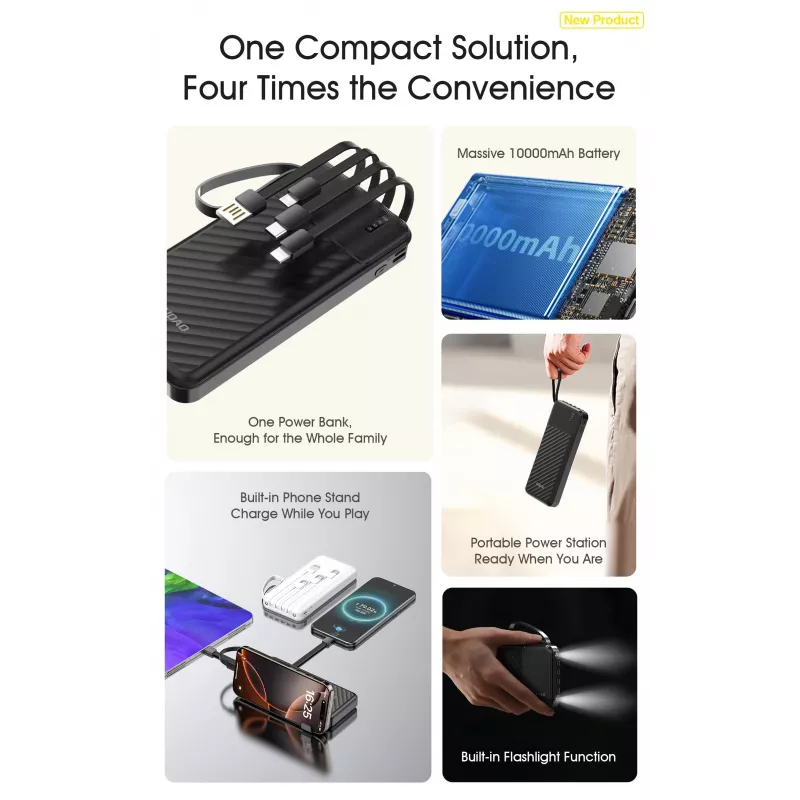 Dudao K11 Pro 20000 mAh Power Bank Black