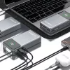 Powerbank Dudao K31 Pro 45W 20000mAh su įtaisyta ištraukiama USB-C laido sistema – Pilka