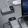 Powerbank Dudao K31 Pro 45W 20000mAh su įtaisyta ištraukiama USB-C laido sistema – Pilka