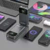 Powerbank Dudao K31 Pro 45W 20000mAh su įtaisyta ištraukiama USB-C laido sistema – Pilka