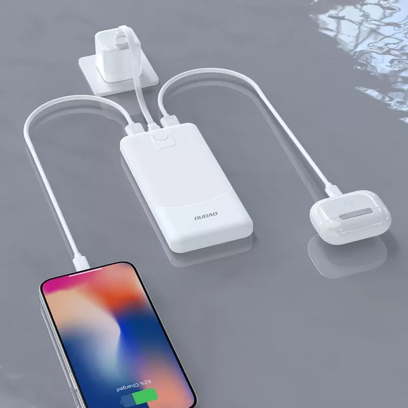 Powerbank Dudao K10Pro 2.4A 20000mAh 2 x USB-A - White