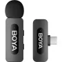 BOYA BY-V10 V2.0 belaidis mikrofonas 2.4GHz - Juodas